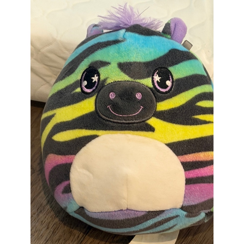 Squishmallows 8" Ravalia Rainbow Zebra Plush Ser 2 Mystery Squad Stuffed Animal